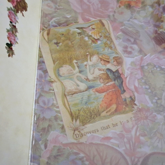 Vintage Victoriana Photograph Album Beautiful Illustrations Floral Pictures - Picture 12 of 16